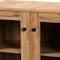 Baxton Studio Mason Modern and Contemporary Oak Brown Finished Wood 2-Door Storage Cabinet with Glass Doors 189-11976-ZORO - alternate 5